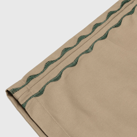 SEXHIPPIES WELDER'S STITCH LOOSE FIT WORK SHORTS TAN/ FOREST