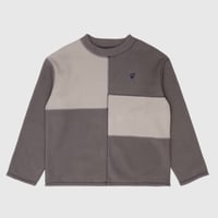 SEXHIPPIES BOX FLEECE MOCK NECK GREY/CHARCOAL