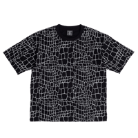 ADWYSD CROC PRINT TSHIRT BLACK
