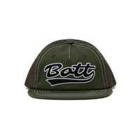BoTT SCRIPT LOGO MESH BACK 5 PANEL CAP OLIVE