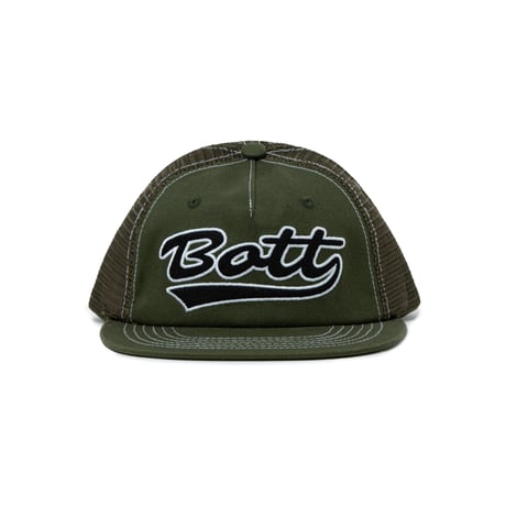 BoTT SCRIPT LOGO MESH BACK 5 PANEL CAP OLIVE