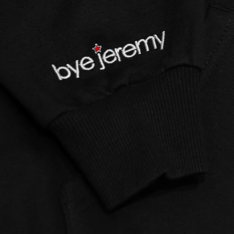 BYE JEREMY BYE HOODIE BLACK