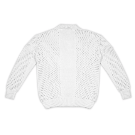 OCTAGON WEB KNITTED SWEATER WHITE