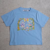 FUNGUYS BABY TEE SMILE LIKE A FLOWER BLUE