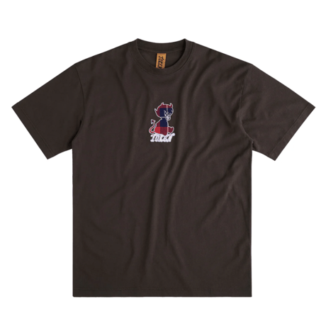 TOKEN PLAID BABY DEVIL TEE CHOCOLATE