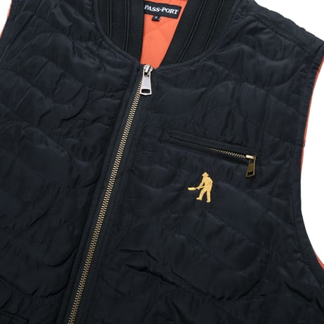 PASSPORT TILDE PUFF PACKERS VEST BLACK
