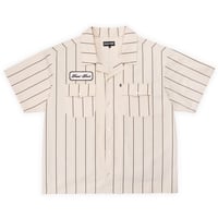 PASS~PORT STRIPED CASUAL SHIRT - CREAM