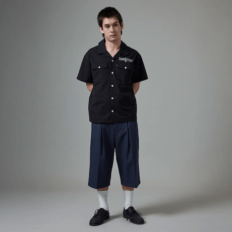 PASS~PORT HERRINGBONE LEAGUES CLUB SHORT - NAVY