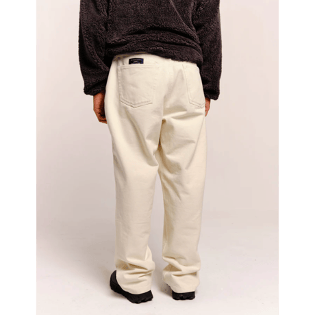 POP TRADING COMPANY  DRS PANTS OFF WHITE DENIM