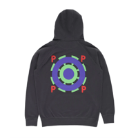 POP TRADING COMPANY MARTENS HOODED SWEAT ANTHRACITE