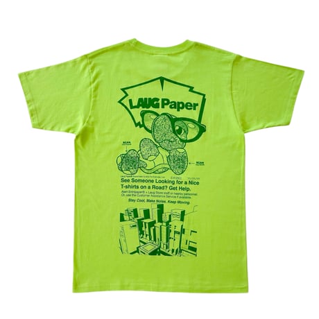 LAUG*ENTRIPPAPER TEE GREEN