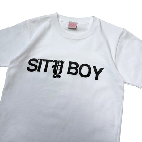 LAUG S*ITY BOY BABY TEE WHITE