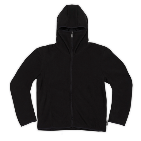 OCTAGON NINJA ZIP HOODED SWEATSHIRT BLACK