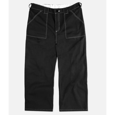POETIC COLLECTIVE PAINTER PANTS BLACK/WHITE SEEMS