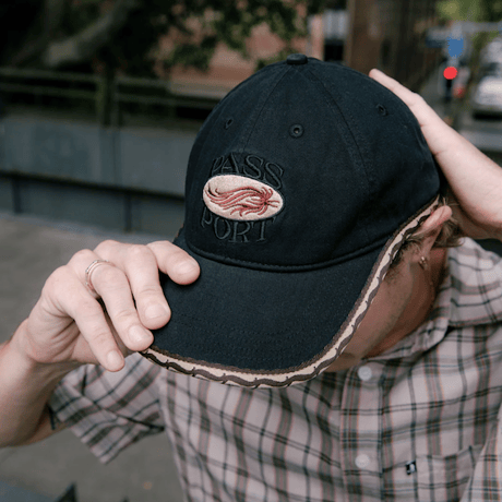PASS~PORT SUNSPOT LEAGUES CAP - WASHED BLACK