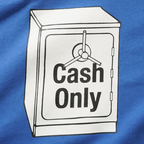 CASH ONLY CASH SAFE TEE ROYAL BLUE