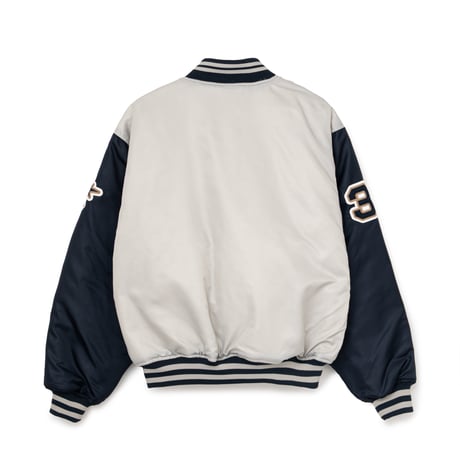BoTT NYLON VARSITY JACKET GREY