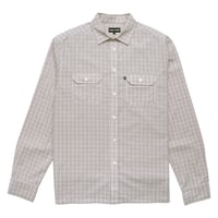 PASSPORT WORKERS CHECK SHIRT LONG SLEEVE CREAM