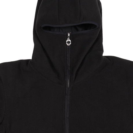 OCTAGON NINJA ZIP HOODED SWEATSHIRT BLACK