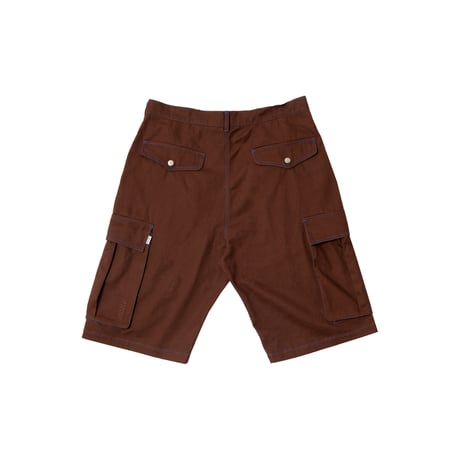 HODDLE CARGO SHORTS CHOCOLATE - BLUE STICH
