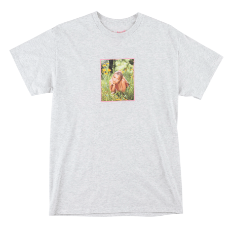 BRITNEY SPEARS X WELCOME DAISIES PUFF PRINT TEE HEATHER