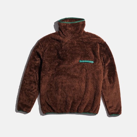 SEXHIPPIES LONGPILE TURTLENECK FLEECE BROWN