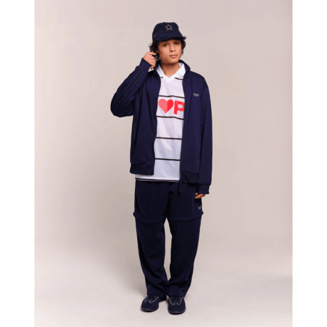 POP TRADING COMPANY STRIPED SPORTIF SHIRT WHITE