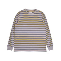 POP TRADING COMPANY STRIPED LONGSLEEVE T-SHIRT DRIZZLE