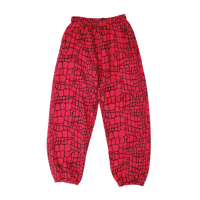 ADWYSD RELAXED CROC PRINT JOGGER (RED)