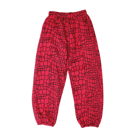 ADWYSD RELAXED CROC PRINT JOGGER (RED)
