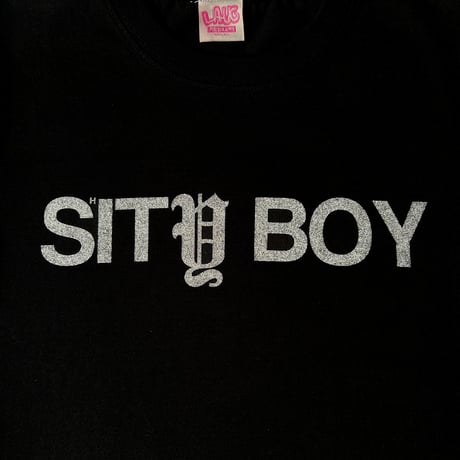 LAUG SHITY BOY BABY TEE BLACK