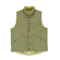 POP TRADING COMPANY QUILTED VEST FOUR LEAF CLOVER/WEEPING WILLOW