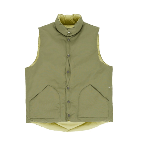 POP TRADING COMPANY QUILTED VEST FOUR LEAF CLOVER/WEEPING WILLOW