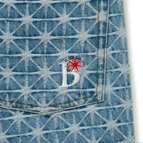 BoTT SPARKLC MONOGRAM DENIM WASHED BLUE