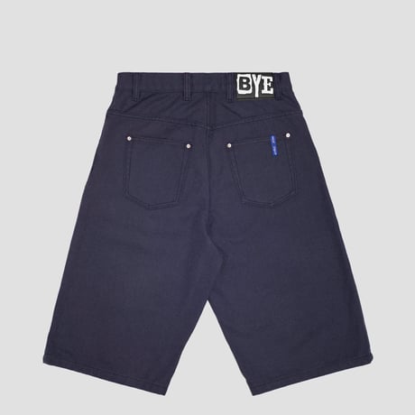 BYE JEREMY CANVAS SHORTS NAVY