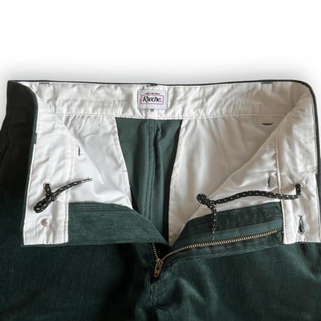 RWCHE  SESSION CORDUROY PANTS FOREST GREEN