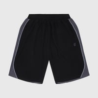 SEXHIPPIES GRID FLEECE SHORTS BLACK / CHARCOAL / SILVER