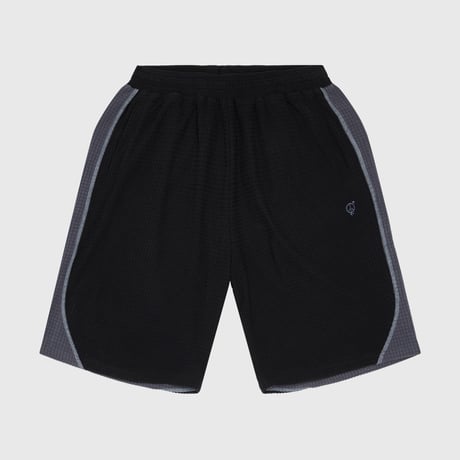 SEXHIPPIES GRID FLEECE SHORTS BLACK / CHARCOAL / SILVER
