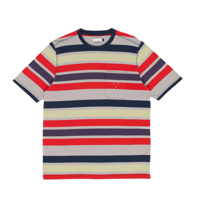 POP TRADING COMPANY STRIPED POCKET T-SHIRT MULTICOLOUR