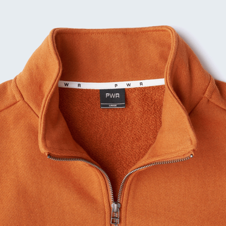 PWA CURLY SWEAT ZIP-UP TOPS ALMOND