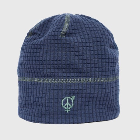 SEXHIPPIES REVERSIBLE GRID FLEECE BEANIE NAVY / SAGE