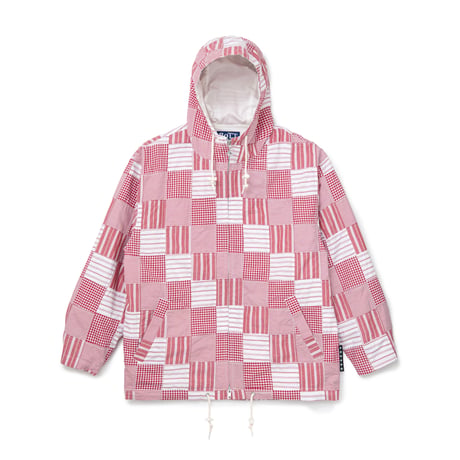 BOTT PATCHWORK CHECK JACKET RED
