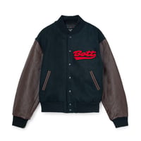 ADWYSD TWO TONE CANVAS BOMBER JACKET GREEN | LAUG
