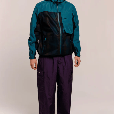 POP TRADING COMPANY BIG POCKET HOODED JACKET BAYBERRY