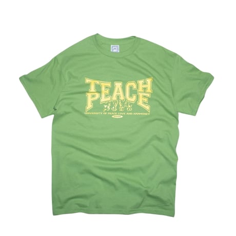 SLINKY TEACH PEACE TEE  KIWI GREEN