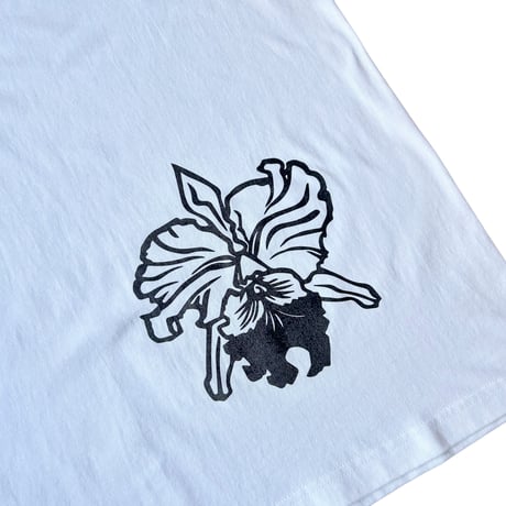 LAUG FLOWER TEE WHITE