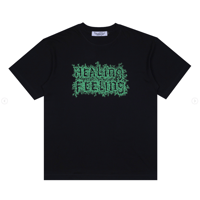 FUNGUYS HEALING FEELING TEE BLACK