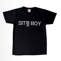LAUG SHITY BOY BABY TEE BLACK