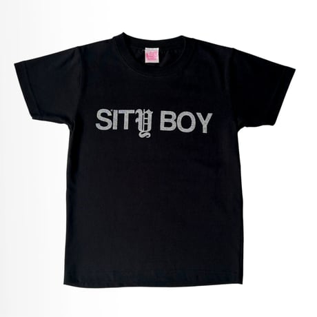 LAUG SHITY BOY BABY TEE BLACK