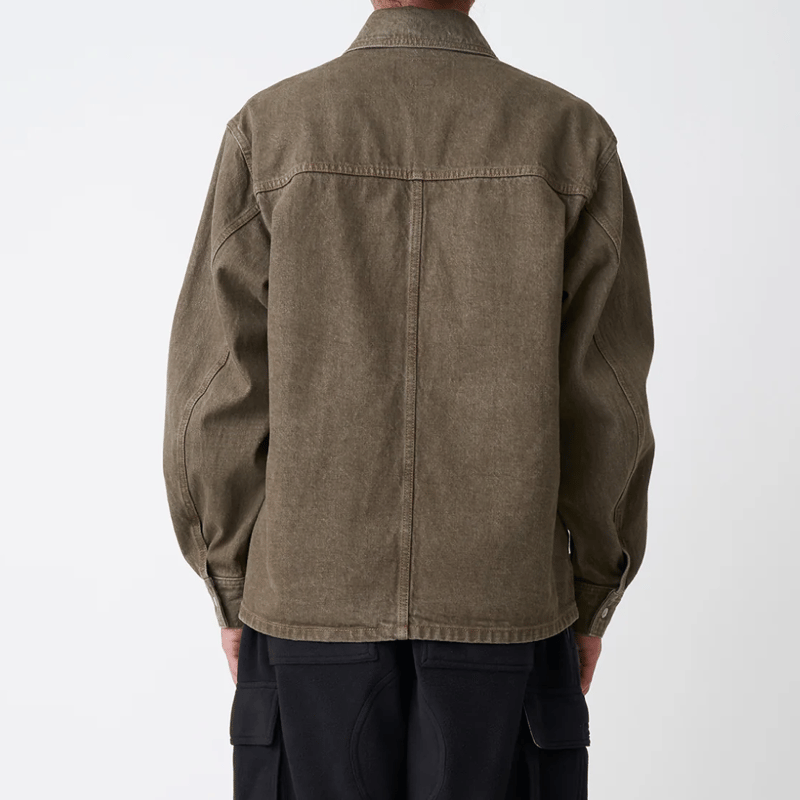 PWA DENIM ZIP-UP JKT KHAKI | LAUG